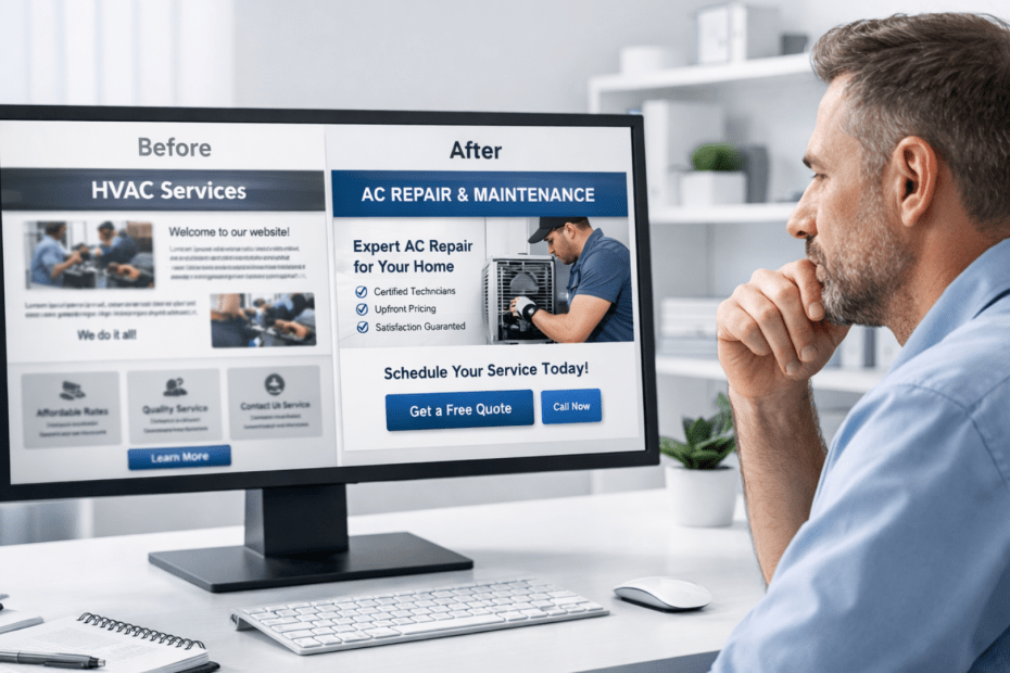 Why Your HVAC Service Pages Are Underperforming and What to Change